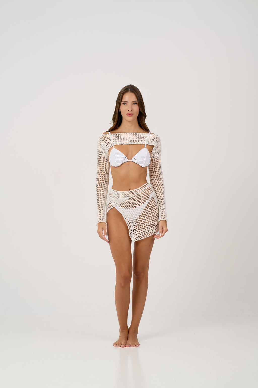 Riveira White Set 2-in-1 | Bikini & Cover-Up