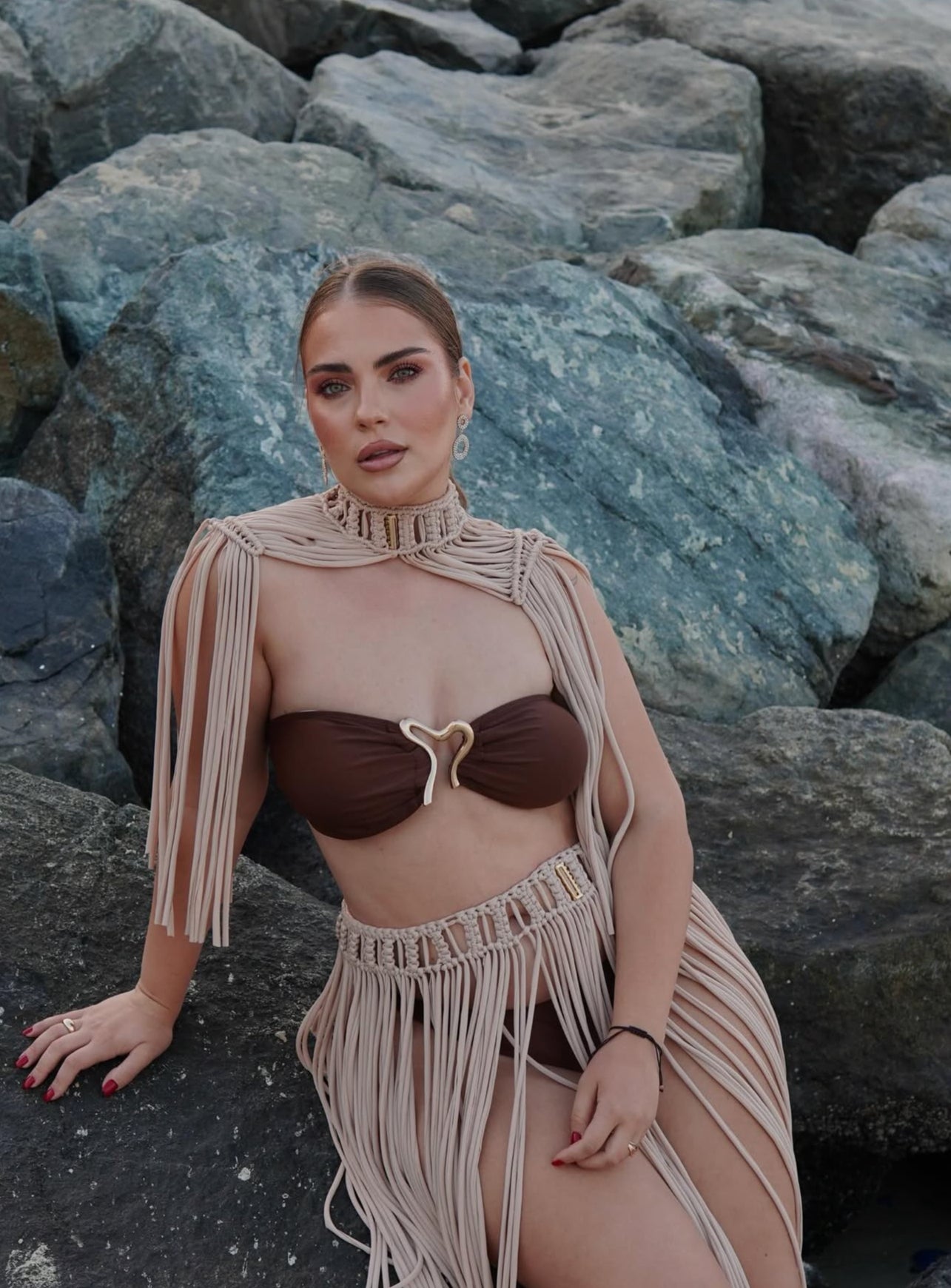 Luxury Crystal Fringe Set – Gold Edition