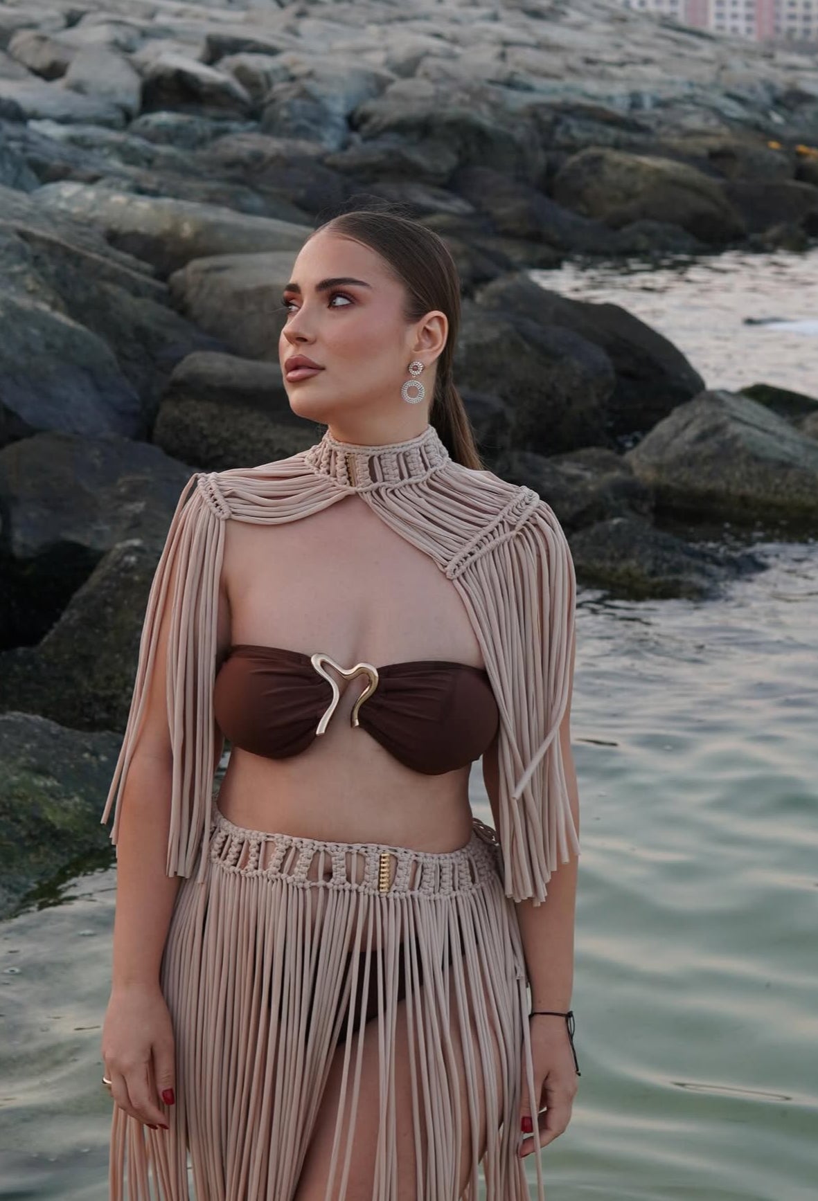 Luxury Crystal Fringe Set – Gold Edition