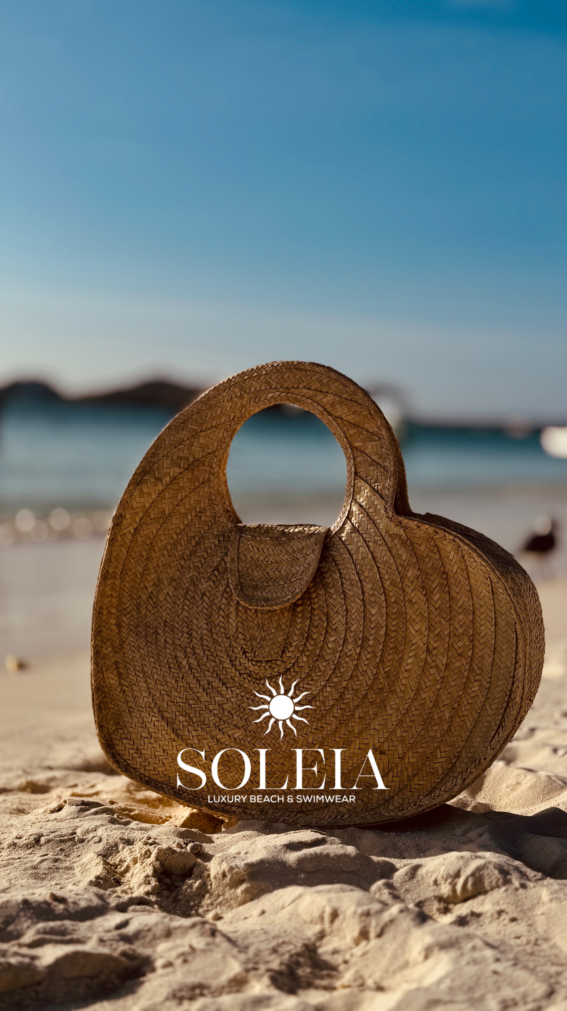 Heart-Shaped Capri Beach Bag - Romantic Summer Accessory